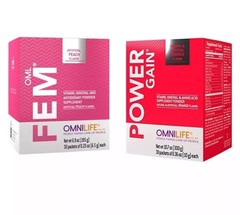 Power Gain(maker) + Fem Plus Combo | nt wt 10.7oz -nt wt 6.9oz (30packets each)