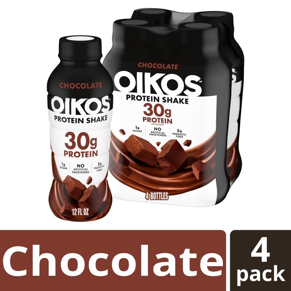 Shelf Stable Chocolate Protein Shake 12 fl oz Bottles 30g Protein 4 Pack