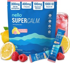 Nelo Supercam Drink Mix – Stress Relief & Sleep Aid with Ashwagandha, 20 Ct