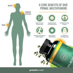 Primal Harvest Primal Multivitamin – for Brain, Heart, Bone, Skin and Eye Health