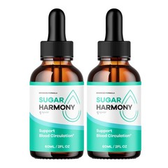 2pcs Sugar Harmony Drops,Advanced Blood Health Support Formula Droppers 60ml