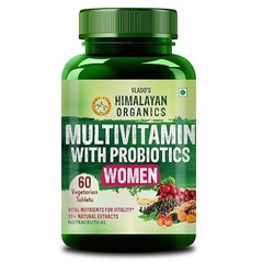 Himalayan Organics Multivitamin With Probiotics Supplement For Women With 60+ Es