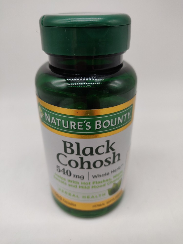 Nature’s Bounty Black Cohosh 540mg 100 Capsules EXP 04/2028 Sealed