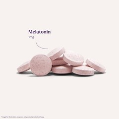Natrol Fast Dissolve Melatonin 1mg, Sleep Support for Adults, 90 Tablets