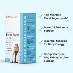 Dr Stephanie’s Blood Sugar Support 24 Hour Once Daily 60ct Exp 2028 Supplement
