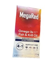 MegaRed®, Advanced 4 In 1 Omega-3s, Ultra Strength, 900 mg, 40 Softgels 7/2026