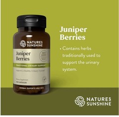 Nature’s Sunshine Juniper Berries – 100 Capsules (New/Sealed)