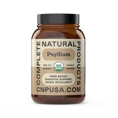 Organic Psyllium Husk Capsules 660mg – Fiber Caps Supplement, Psyllium Capsul…