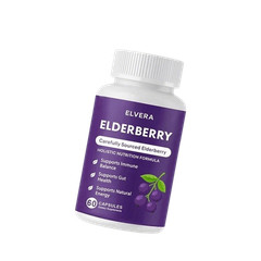 Enhanced Elvera Elderberry Gut Support Complex – Organic Black Elderberry Soft C