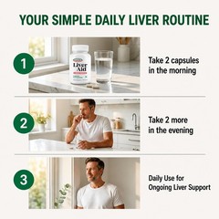 LIVERITE Liver Aid with Milk Thistle 150 150 Count (Pack of 1), Brown
