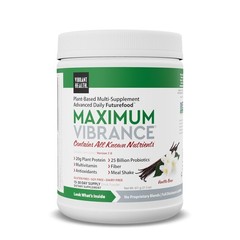 Vibrant Health, Maximum Vibrance, Complete Vegan Meal Shake with Plant-Based