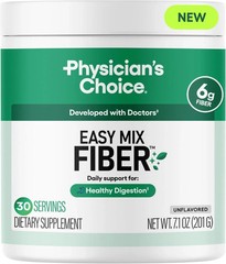 Physician’s CHOICE Easy Mix Fiber for Digestive Health & Regularity – No Grit, S