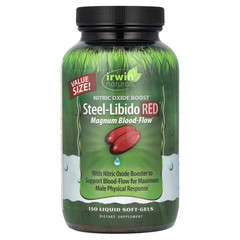 2 X Irwin Naturals, Steel-Libido Red�, Magnum Blood-Flow, 150 Liquid Soft-Gels