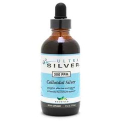 500 PPM 4oz Glass Bottle Colloidal Silver