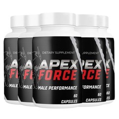 (5 Pack) Apex Force Men Pills, ApexForce Male Health Support Formula Capsules