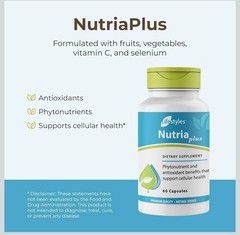 NUTRIA PLUS Lifestyles Antioxidant Supplement w/ Selenium FAST FREE SHIPPING