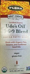 Flora Udo’S Oil 3-6-9 Blend 32 Oz FREE SAME DAY SHIPPING BB 5/2026-5/2027