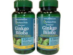 Puritan’s Pride Ginkgo Biloba 120 mg 100 Capsules Pack of 2
