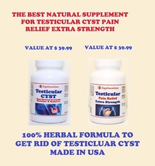 QUISTE TESTICULAR ROMOVEDOR – NO MAS DOLOR – Made in USA – 100% Natural