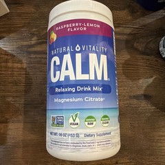 Natural Vitality Clam Anti Stress Drink, Raspberry Lemon – 16oz 07/2028