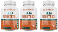 3 Bottle Beta Sitosterol 800mg Prostate Support Urinary Bladder KRK Supplements