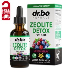 Kids Zeolite Liquid Drops with Vitamins B12 & D 2oz Free Ship
