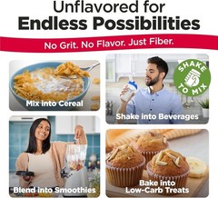Pure Psyllium Fiber Powder – 540g Bag, & Keto, Supports Digestive Health