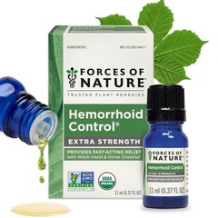 Forces of Nature Hemorrhoid Treatment, Extra Strength 0.37 Fl Oz, Organic Homeop