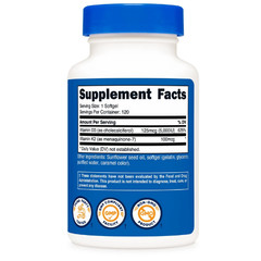 1 Bottle x 120 caps Nutricost Vitamins – Free Shipping