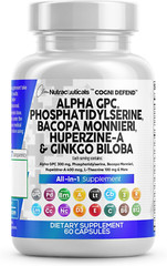 Alpha GPC Choline Phosphatidylserine Bacopa Monnieri Ginkgo Biloba Huperzine a S