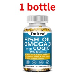 Omega 3 Fish Oil Supplement with CoQ10, D3 & K2 – for Joint & Immune Support