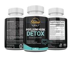 4 Bottles Psyllium Husk Detox by My Stellar Lifestyle – 60 Capsules x4