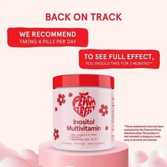 Peach Perfect Inositol Multivitamin Myo & D-Chiro 40:1 Blend with Omega-3