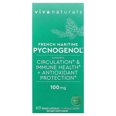 2 X Viva Naturals, French Maritime Pycnogenol�, 100 mg, 60 Veggie Capsules