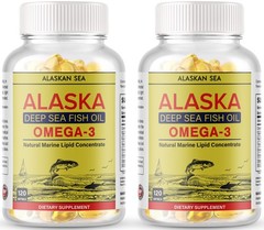 Omega 3 Fish Oil – 3600MG 240 Softgels (120 Serv) – 5x Strength