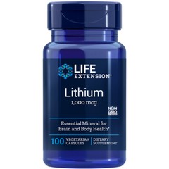 Litathithum Orotate 1000mcg 100 Caps Life Extension Brain DNA Health