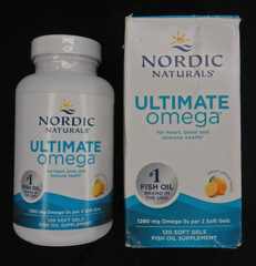 Nordic Naturals Ultimate Omega Lemon Fish Oil Supplement 120 Soft Gels EXP 2/28