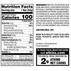 Atkins Endulge Treats, Chocolate Caramel Mousse Bar, Keto Friendly, 5 Count