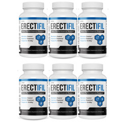 Erectifil Male Health Supplement, Men Stamina & Virility Support – 6 Bottles