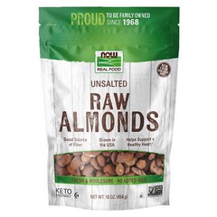 NOW FOODS Almonds Raw & Unsalted 16 oz