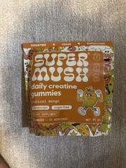 Super Mush Daily Creatine Gummies 30 Gummies, Tropical Mango