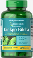 Puritan’s Pride Ginkgo Biloba Standardized Extract 120 mg – 200 Capsules