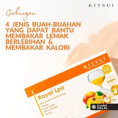 2X BOX KITSUI Royal Lpo 15’s X 15g Appetite Suppress Diet Control Halal Malaysia