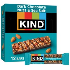 Healthy Snacks Bars Dark Chocolate Nuts & Sea Salt Gluten Free Low 1.4 Ounce
