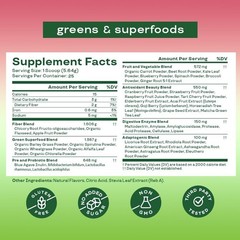 11/26 Bloom Nutrition Superfood Greens Powder, Digestive Enzymes with Probiotics