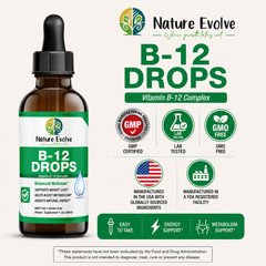 Nature Evolve B-12 Drops Vitamin B-12 Complex 2oz