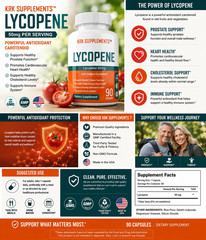 Lycopene 50mg Prostate Health Support Supplement
