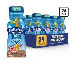 24 Bottles Chocolate PediaSure Grow & Gain w/ Immune Support Kids Protein Shake