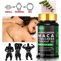 4 pack Maca Panax Ginseng TongkatAli Extract Strong Natural Testosterone Booster