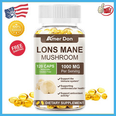 Lions Mane Mushroom Supplement Capsules – 1000mg Organic Lion’s Mane Mushroom